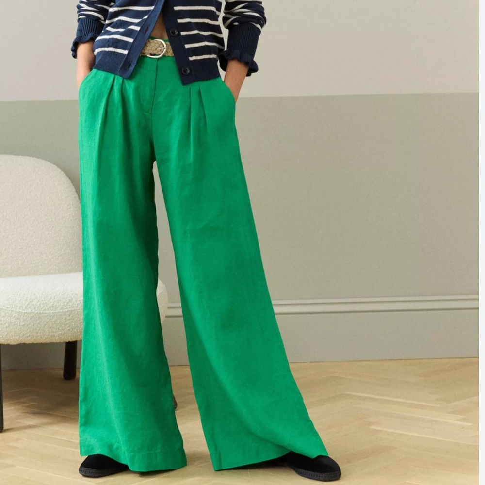 A•New•Day• green trouser pants 💚 Wide leg Women’s Size 0